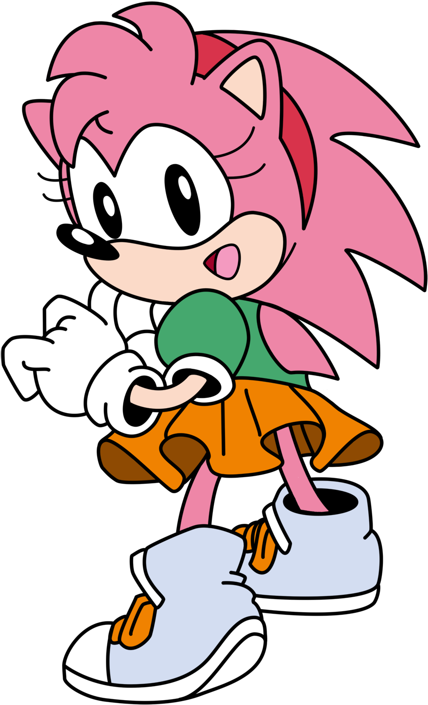 Classic Amy 1 - Amy Rose Classic Png (1300x1700), Png Download