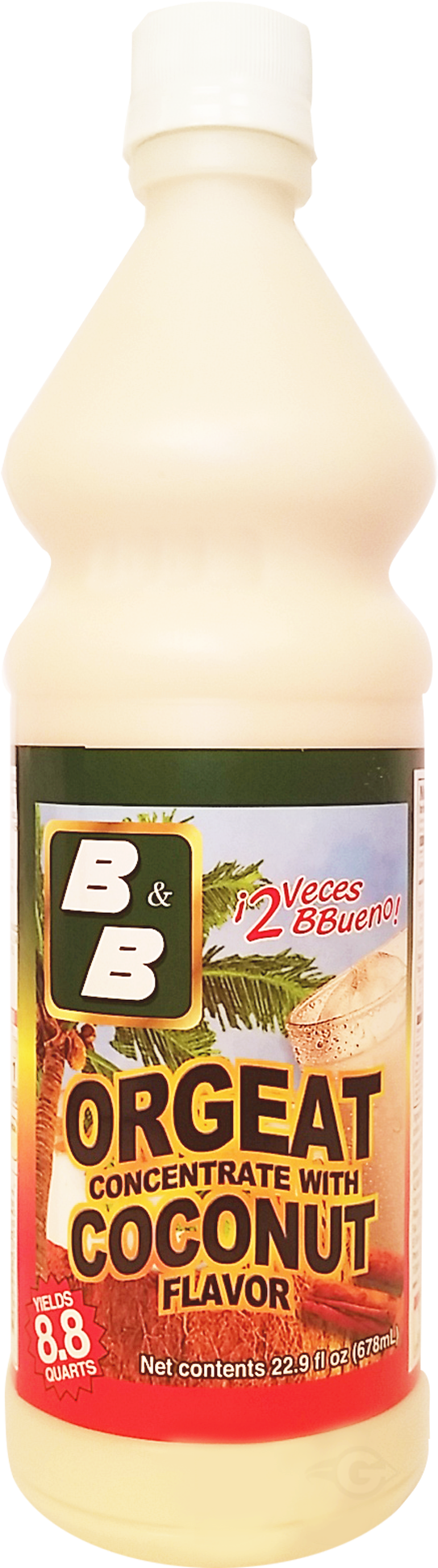 B&b Orgeat With Coconut Concentrate 29 Oz - Byb Orgeat With Coconut Concentrate 22.9 Oz - Concentrado (1950x2100), Png Download