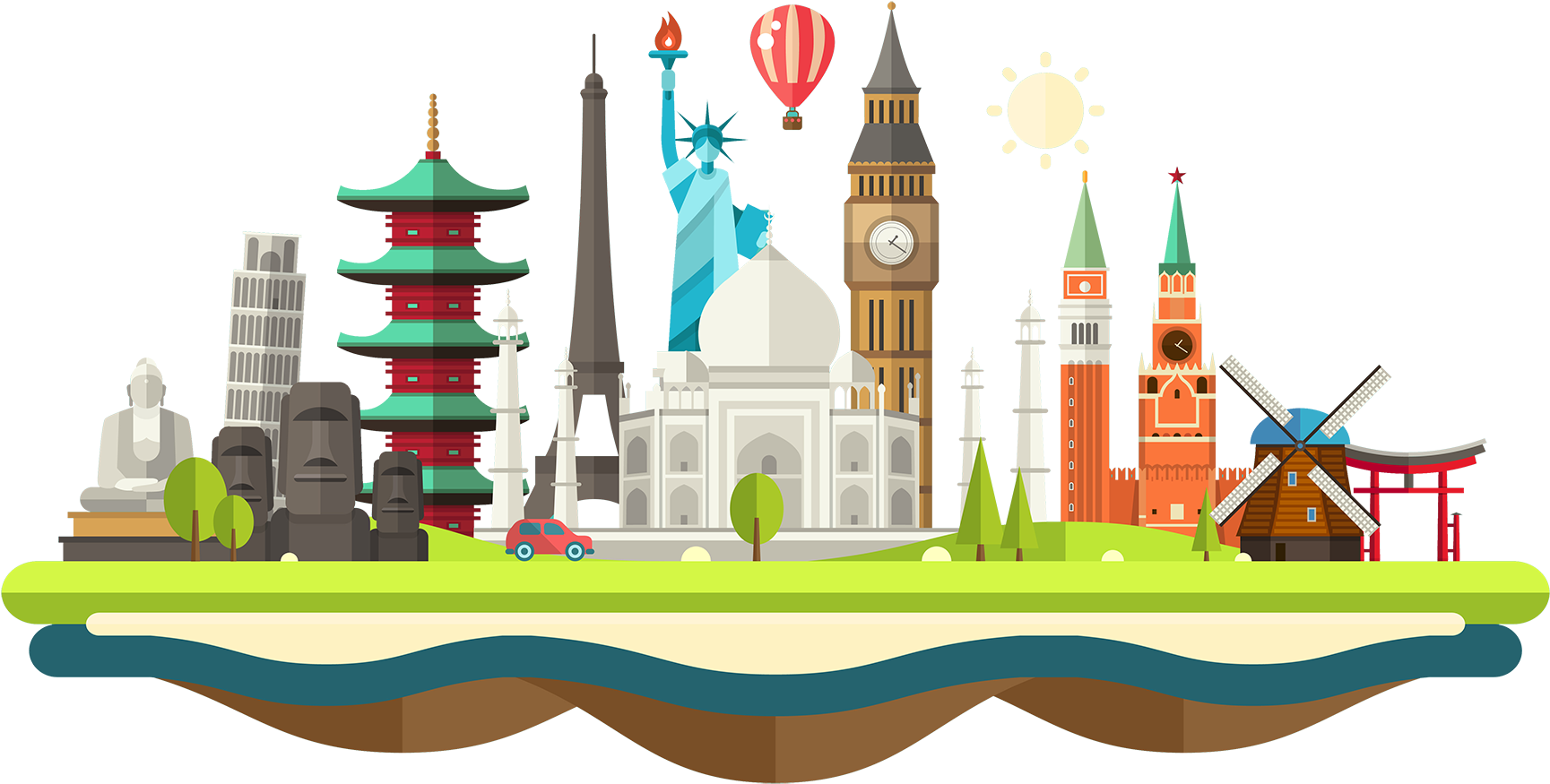 Svg Black And White Library Thampanoor Travels Agency - Global Pinoy Travel And Tours (1734x1129), Png Download