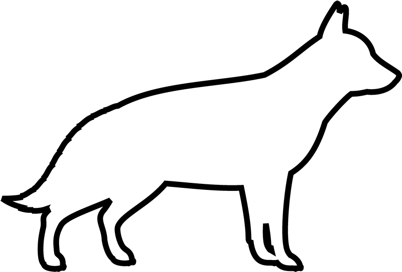 German Shepherd Rubber Stamp - Design (800x800), Png Download