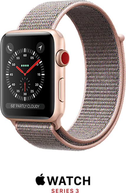 There's An Apple Watch For Everyone - Apple Watch Series 3 Pink (428x652), Png Download