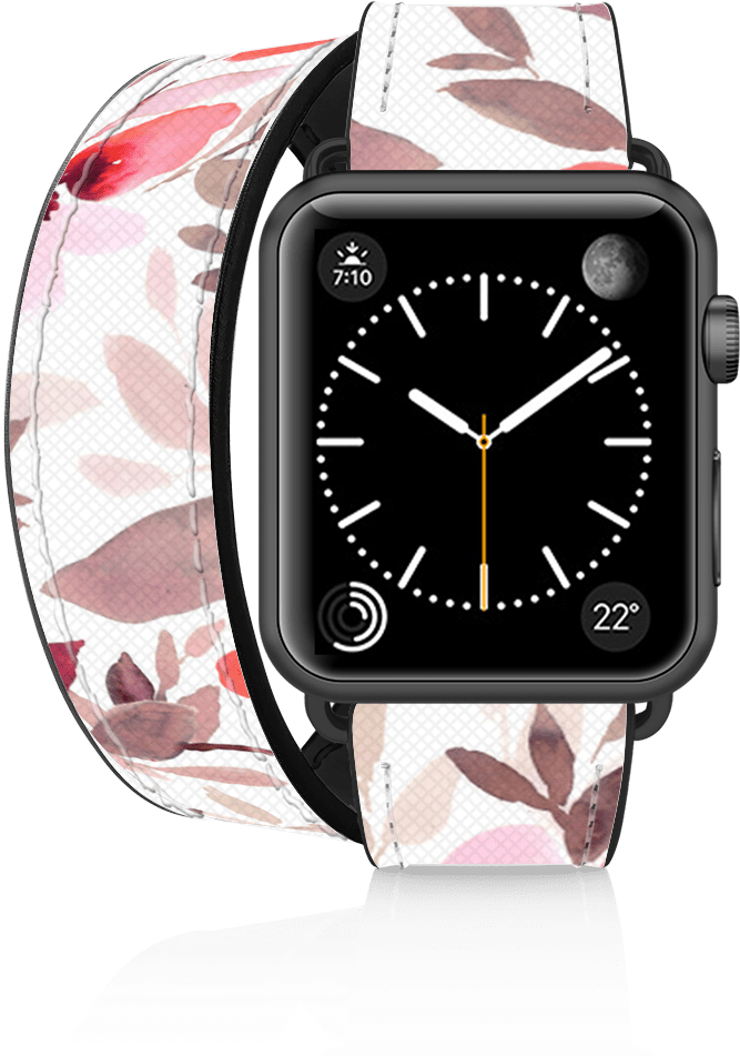 The Iconic Double Tour Apple Watch Band Is Made With - Casetify Classic Lady Leather Apple Watch Band (1120x1120), Png Download