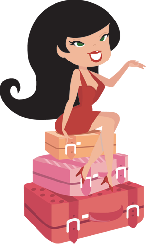 Download Welcome To The Traveling Diva's Travel Club, Our Club - Cartoon Girl On Laptop PNG Image with No Background Download Welcome To The Traveling Diva's Travel Club, Our Club - Cartoon Girl On Laptop PNG Image with No Background