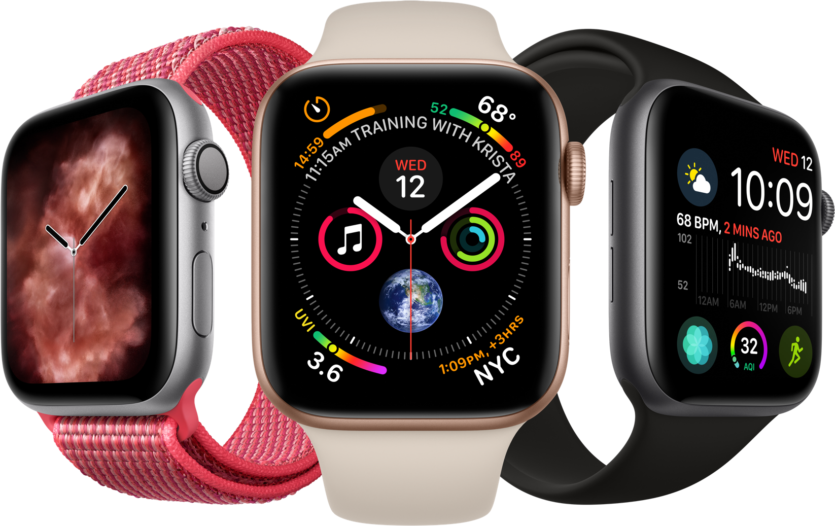Download Apple Watch 3 Vs 4 PNG Image with No Background 