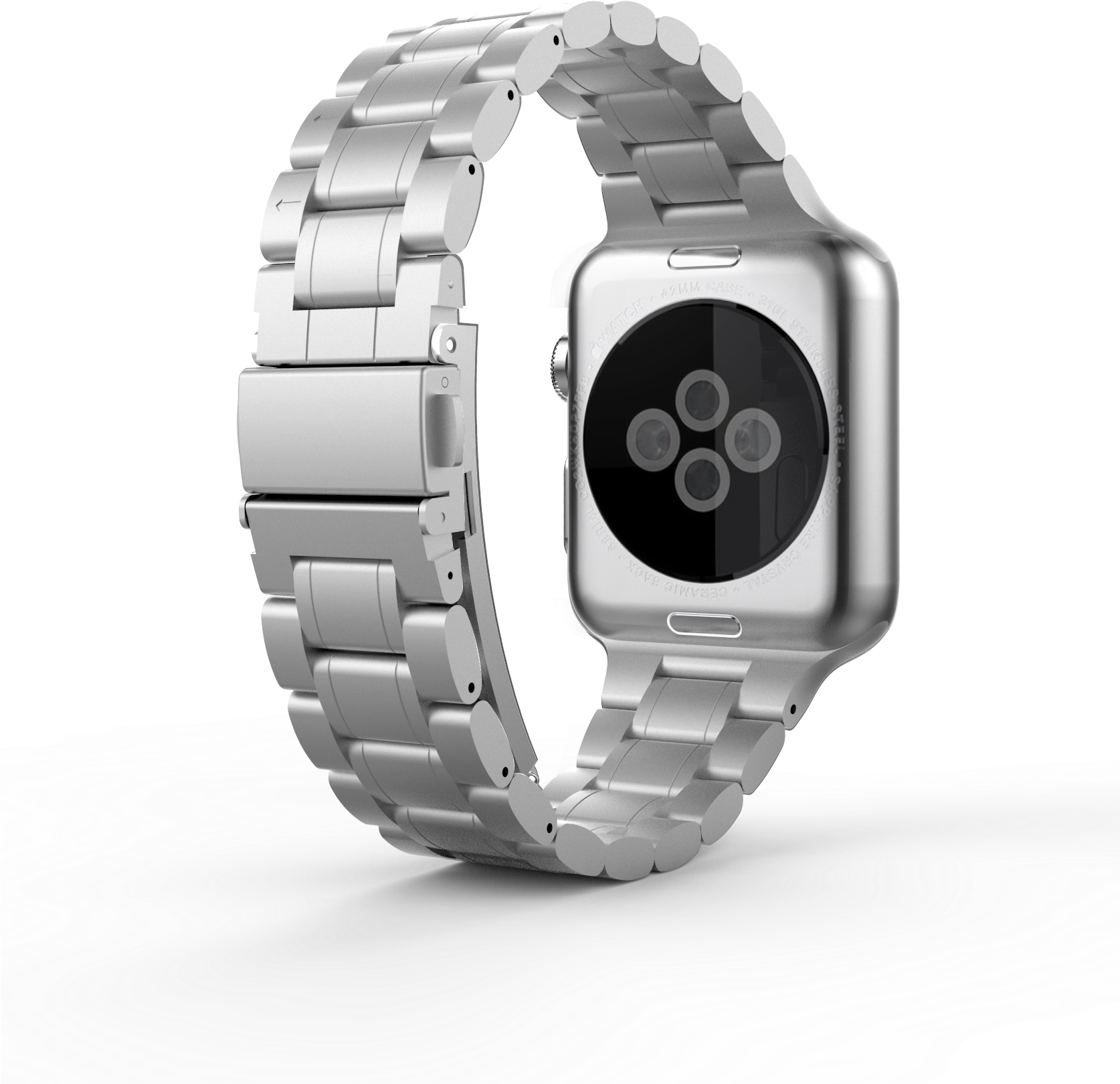 Svg Free Stock Must Have Gadgets For Apple Products - Apple Watch Stainless Steel 316l (1673x1879), Png Download