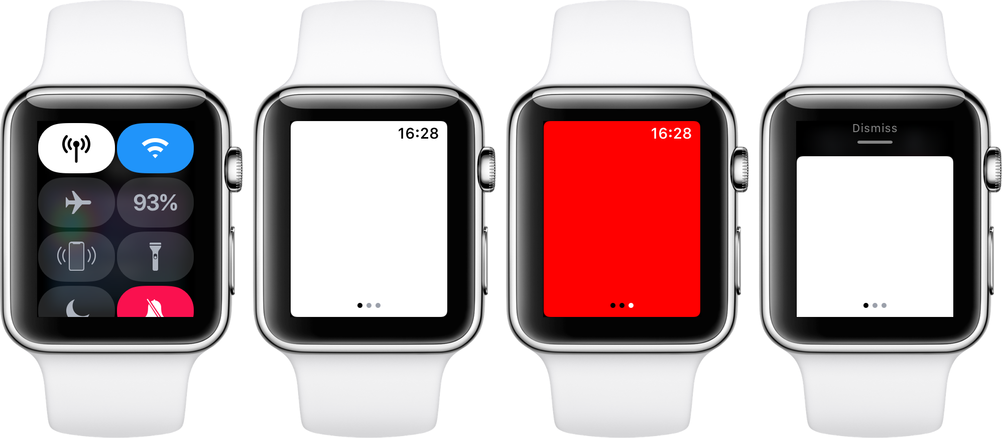 How To Turn On And Customize The Flashlight - Apple Watch Original 38mm - Smart Watch With Heart (1996x872), Png Download