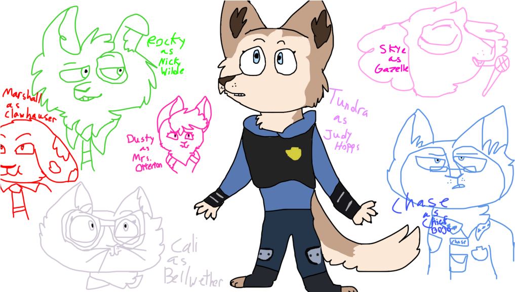 Pin Paw Patrol Bone Clipart - Zootopia And Paw Patrol (1024x576), Png Download