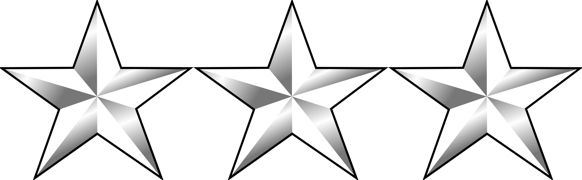 Lg Insignia - Lieutenant General Insignia (2000x619), Png Download