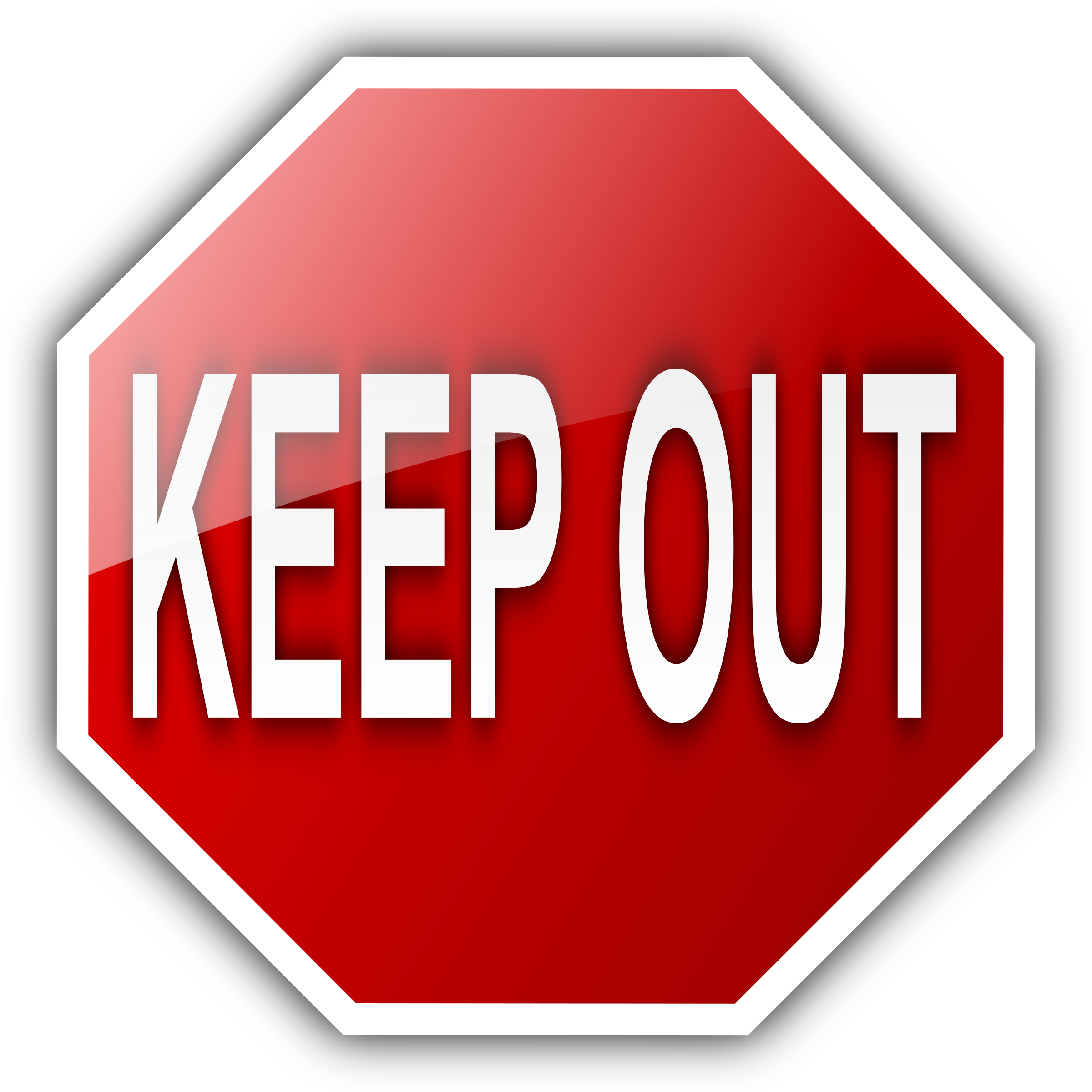 Clip Arts Related To - Keep Out Clip Art (2400x2400), Png Download
