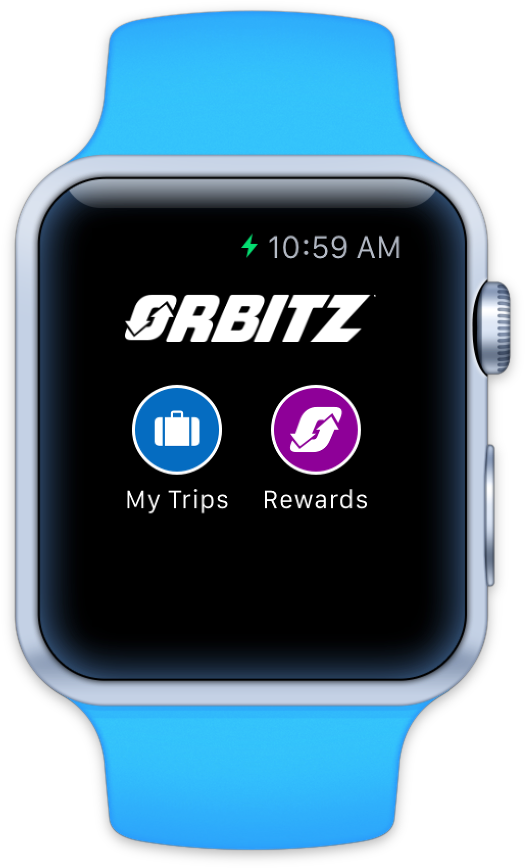 Orbitz Flights, Hotels, Cars For Apple Watch - Apple Watch Step Counter Swift (1104x1900), Png Download