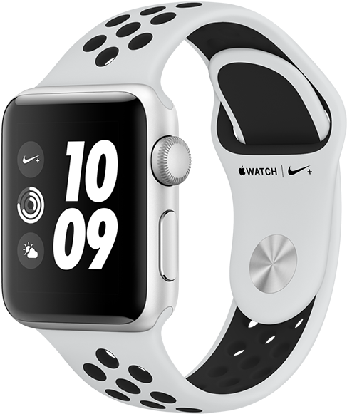 Apple Watch Nike - Apple Watch Series 3 Nike White (600x688), Png Download