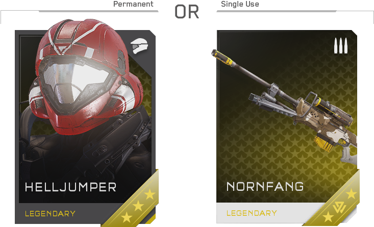 Halo 5 Req System Explained Further - Halo 5 Req Cards (1120x515), Png Download
