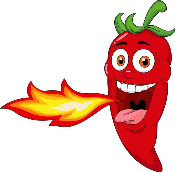 Clip Royalty Free Stock Chili Spice Mexican Cuisine - Cartoon Chili Pepper (600x591), Png Download