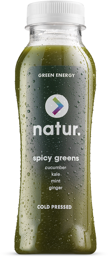 250ml Cold Pressed Juice Spicy Greens Eng 1 - Natur Fountain Of Youth (900x900), Png Download