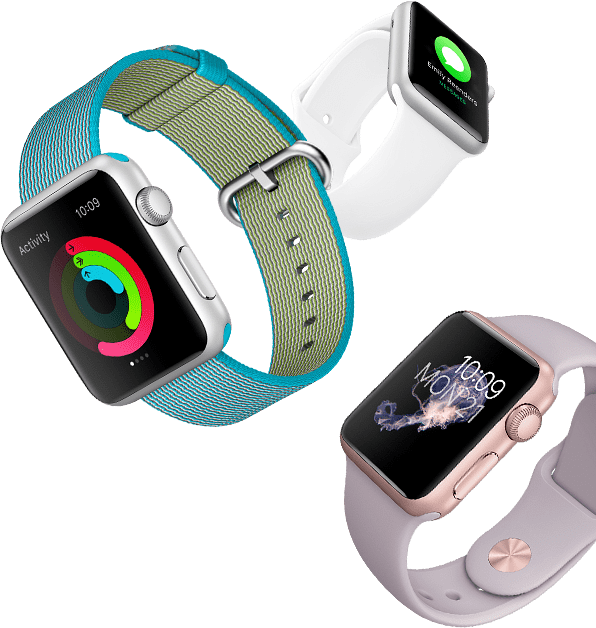 Apple Smartwatch Watch Sport, Sølv (596x628), Png Download