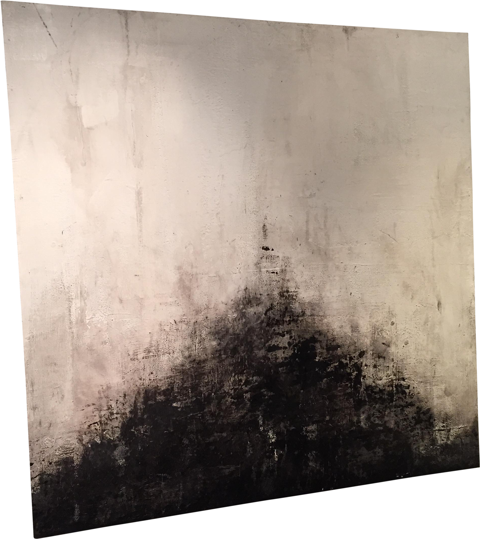 Black And White Abstract Painting On Wood On Chairish - Still Life (2338x2338), Png Download