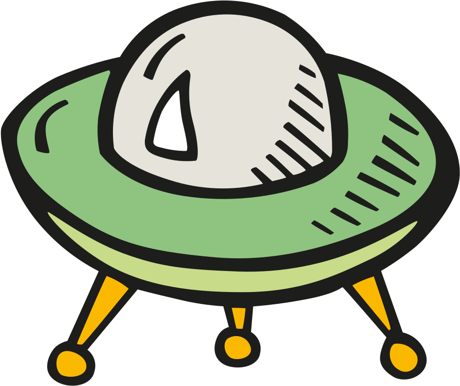 Download Svg Download Png - Alien Ship Cartoon (1024x1024), Png Download