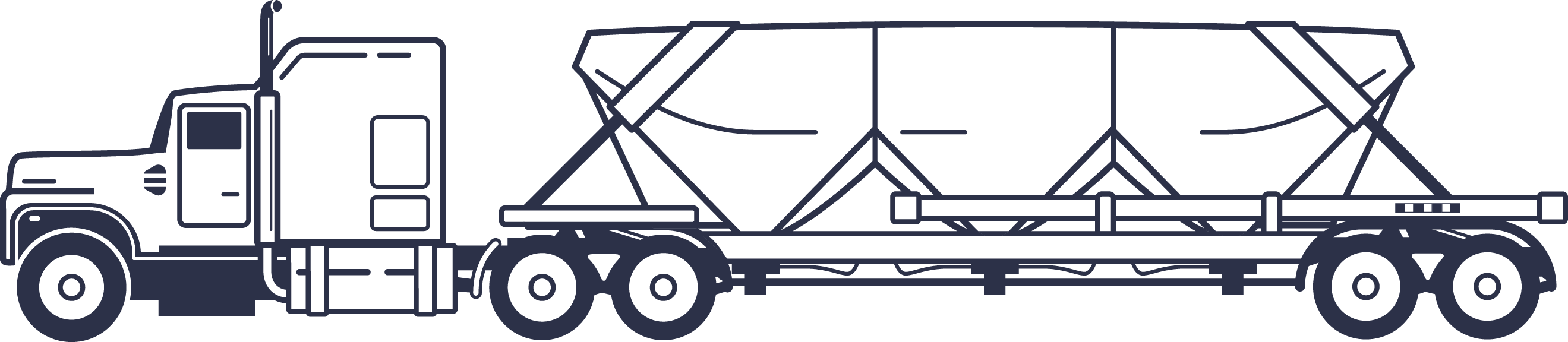 6 Car Hauler Clipart 18 Wheeler Car Hauler Clipart - Tanker Truck Clip Art (2639x576), Png Download