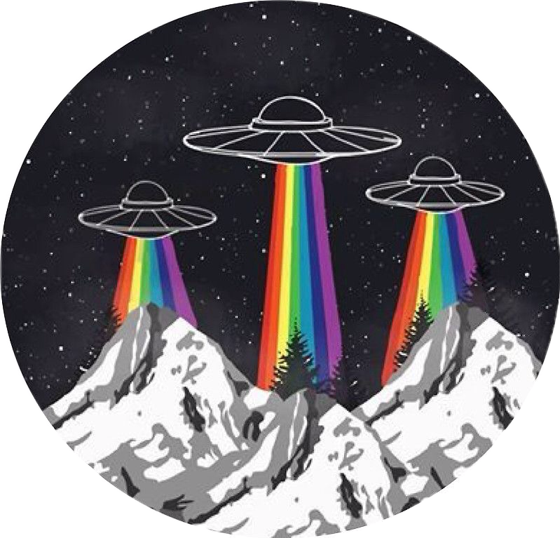 Alien Gayshit Aesthetic Sticker Freetoedit - Aliens Love (799x767), Png Download