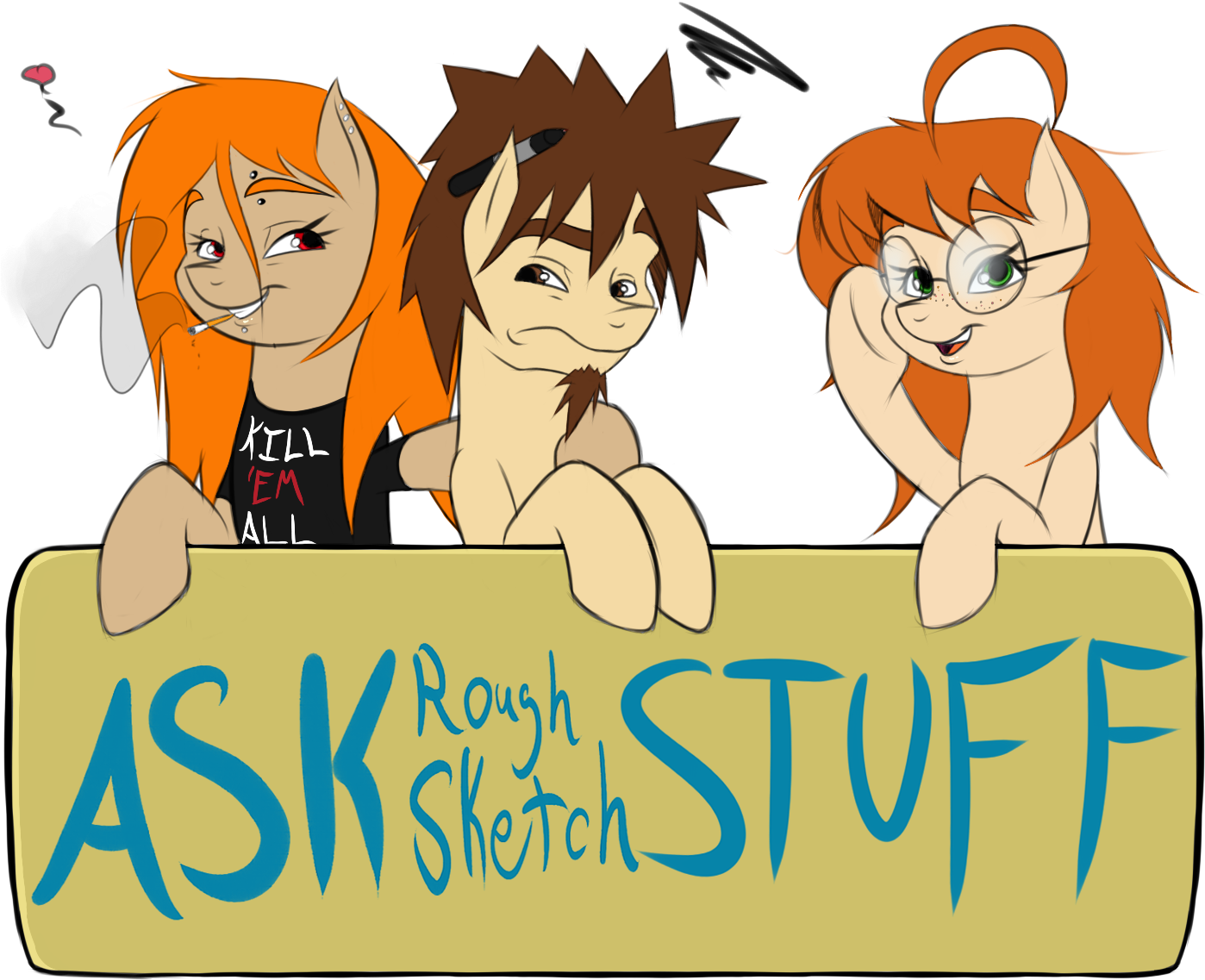 994393 Safe Oc Oc Only Tumblr Ask Artis - Artist (1630x1200), Png Download