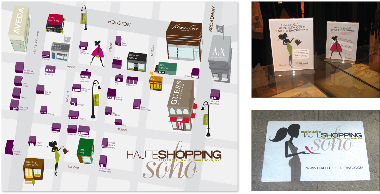 Marie Claire Haute Shopping - Design (1340x746), Png Download