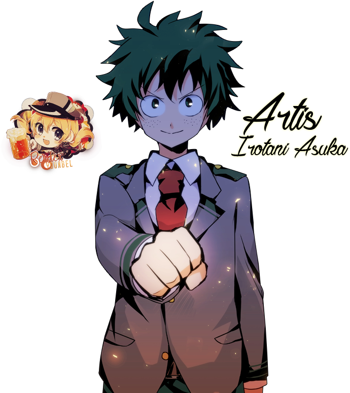Art Id - - Boku No Hero Academia Deku Render (700x839), Png Download