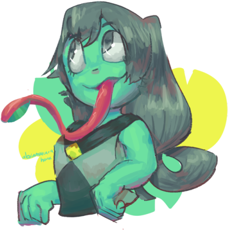 Finished With Tsuyu's Gem Version - Cartoon (500x500), Png Download