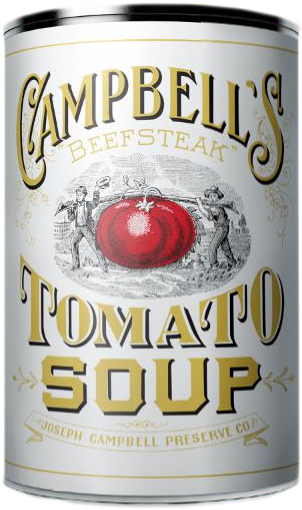 Campbell's Original Soup Can Design - Campbell Soup Company (373x551), Png Download