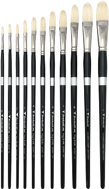 Hog Bristle Long Filbert 400mkf Series - Makeup Brushes (337x450), Png Download