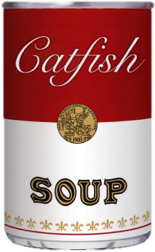 Catfish Soup - Campbell Soup (376x500), Png Download