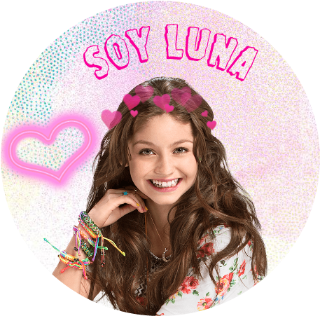 Sticker Soysoyluna Soy Luna Corazon Circulo Overlays - Sou Luna (457x451), Png Download