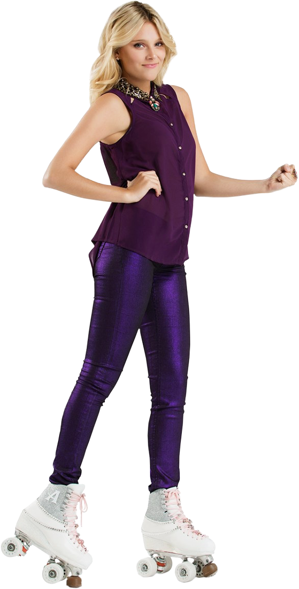 Soy Luna Ambar Png - Soy Luna Ambar Na Wrotkach (612x1165), Png Download