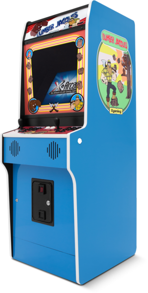 "lumber Jacques" Classic Video Arcade Game Cabinet - Arcade Cabinet Games (304x600), Png Download