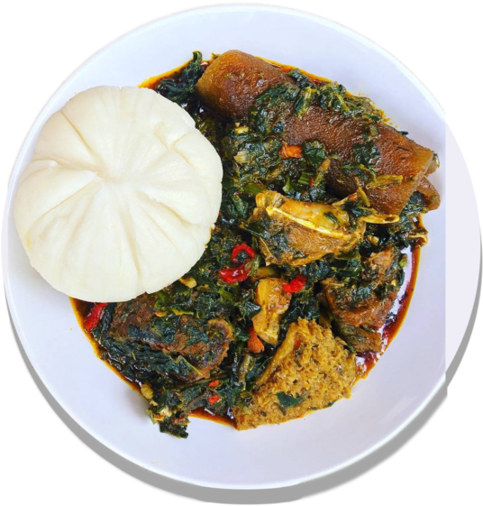 Also Peculiar Is The Use Of Periwinkles - Afang Soup (579x598), Png Download