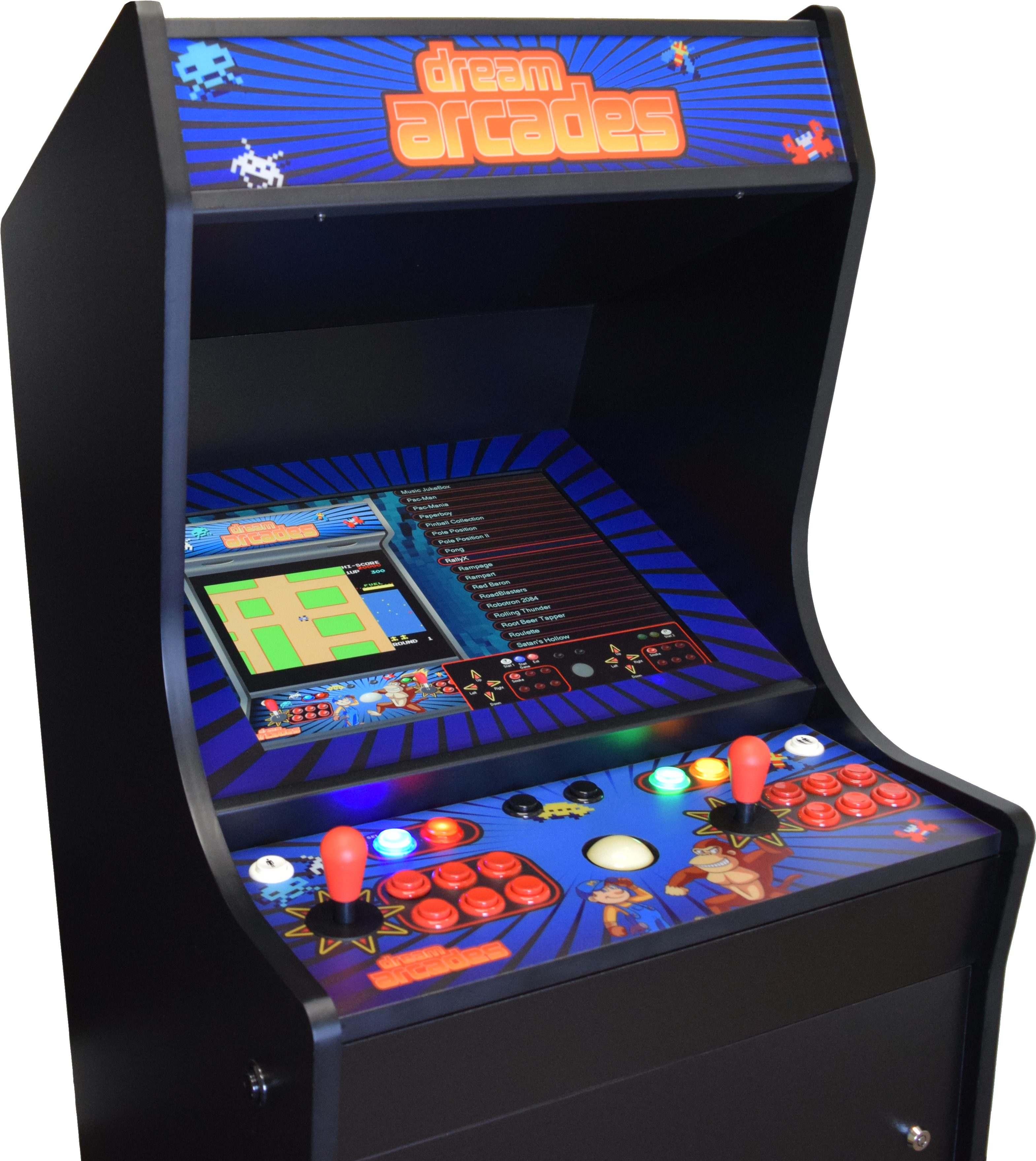 Picture Download Cabaret Arcade Machine Machines Liftgate - Custom Arcade Cabinet Vinyl (3354x3653), Png Download