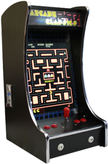 Bartop Arcade Machine With Vertical Games - Namco Ms. Pacman And Galaga Bartop Home Arcade Game (450x380), Png Download