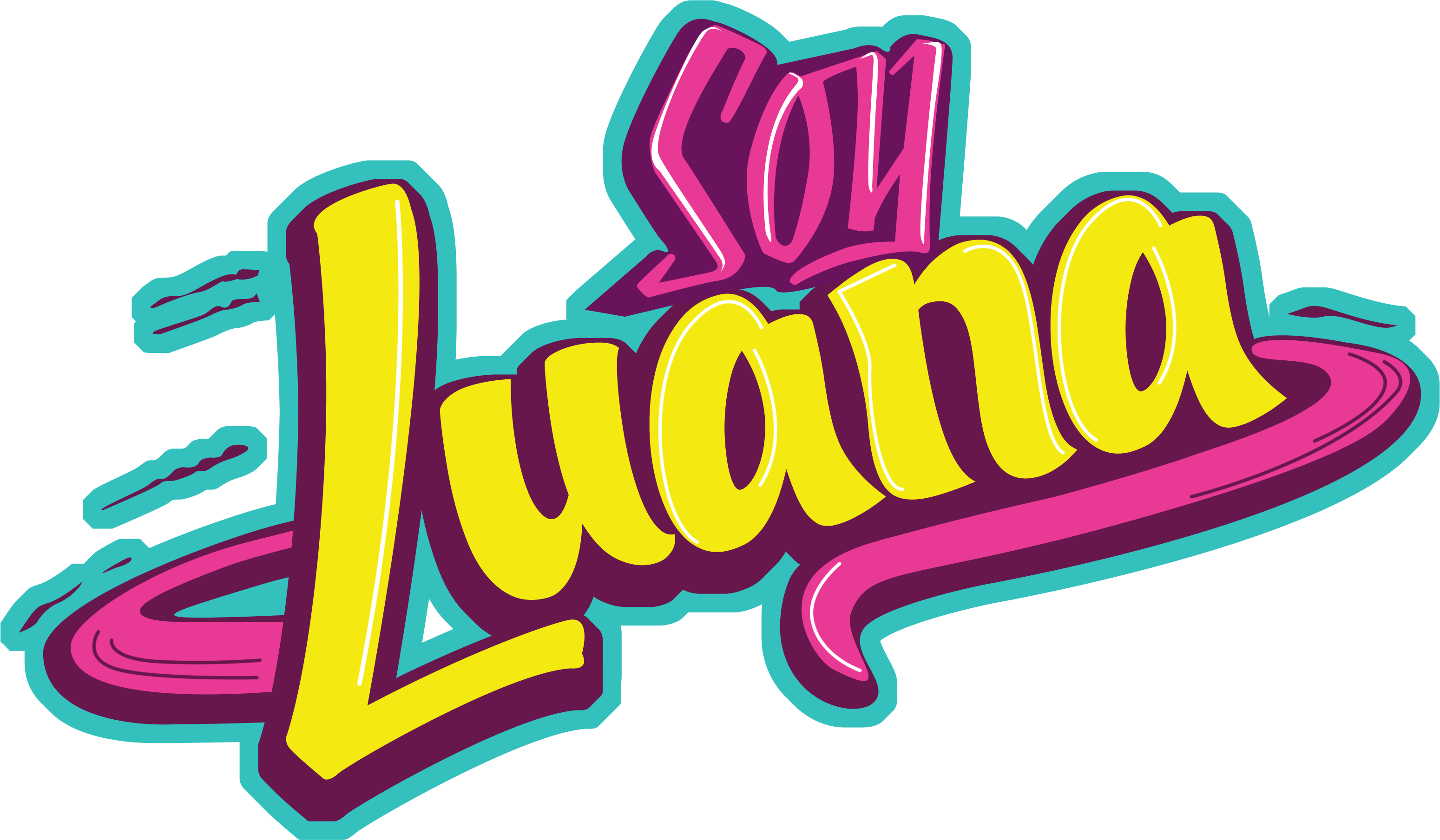 En Rigtig Tøseserie - Logo Soy Luna Editable Online (3099x1809), Png Download