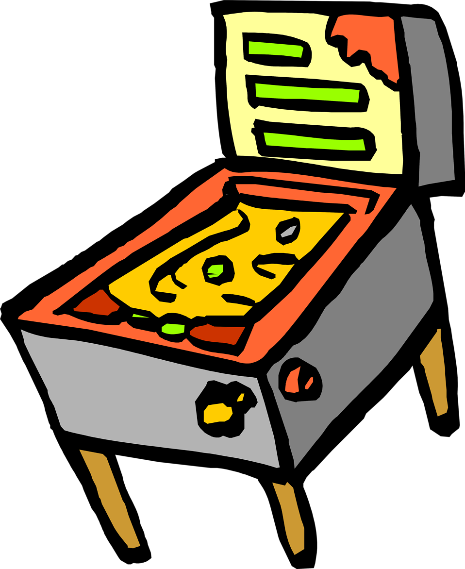 Free Blue Jay Clipart, Download Free Clip Art, Free - Pinball Machine Clip Art (958x1172), Png Download