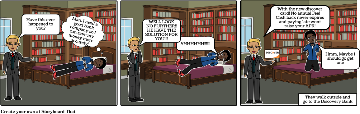 Discover Card Comercial - Cartoon (1164x385), Png Download