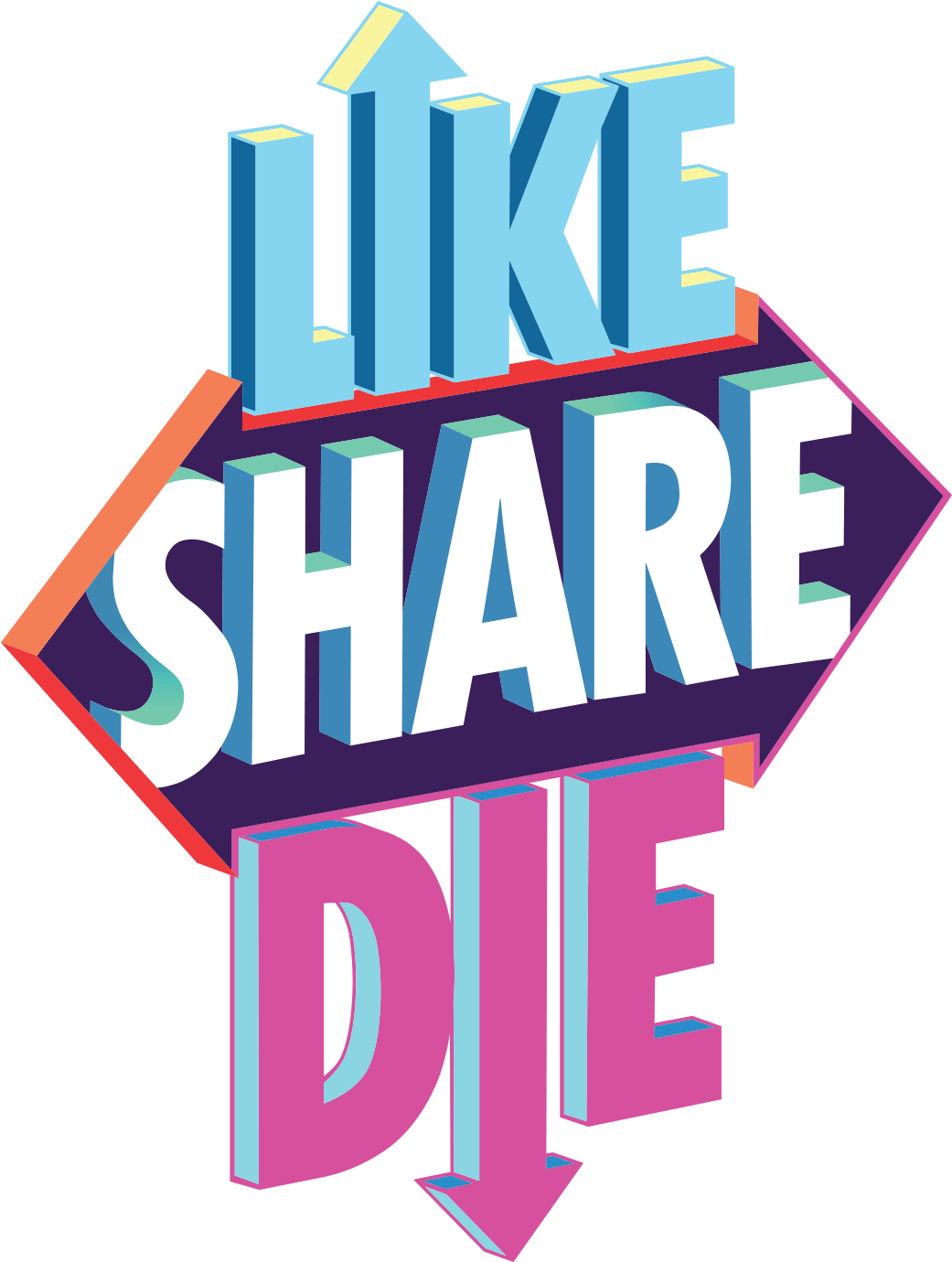 Likesharedie Logo - Like Share Die (1500x1500), Png Download