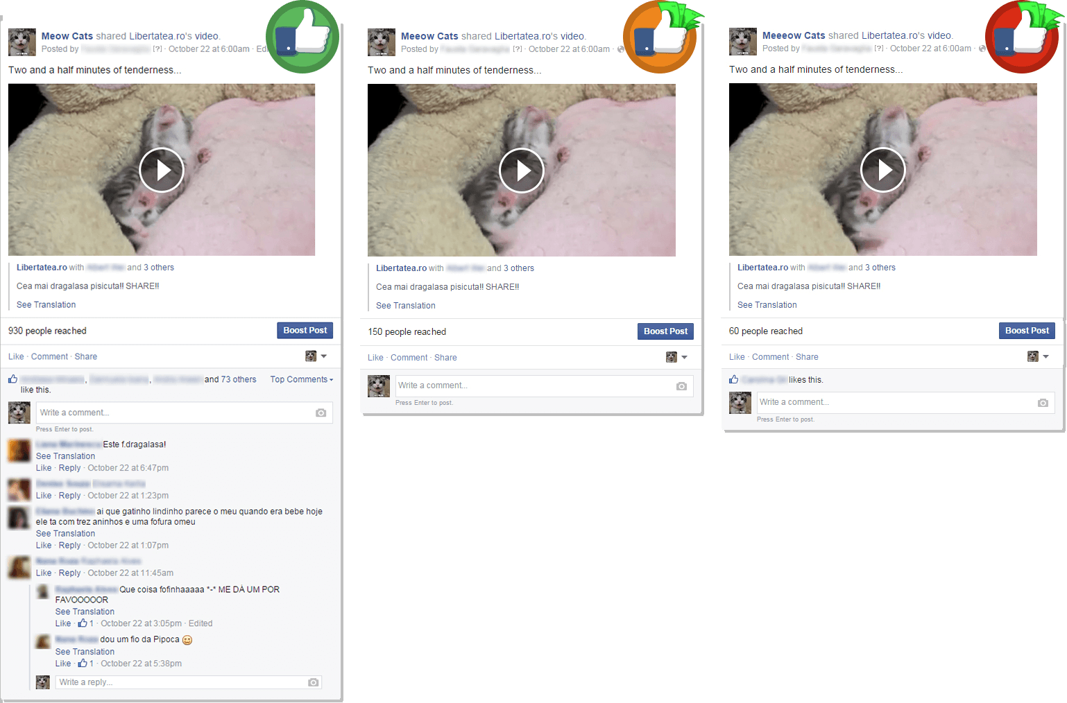 Facebook Ads Vs Buying Likes - Social Network Advertising (1538x1014), Png Download
