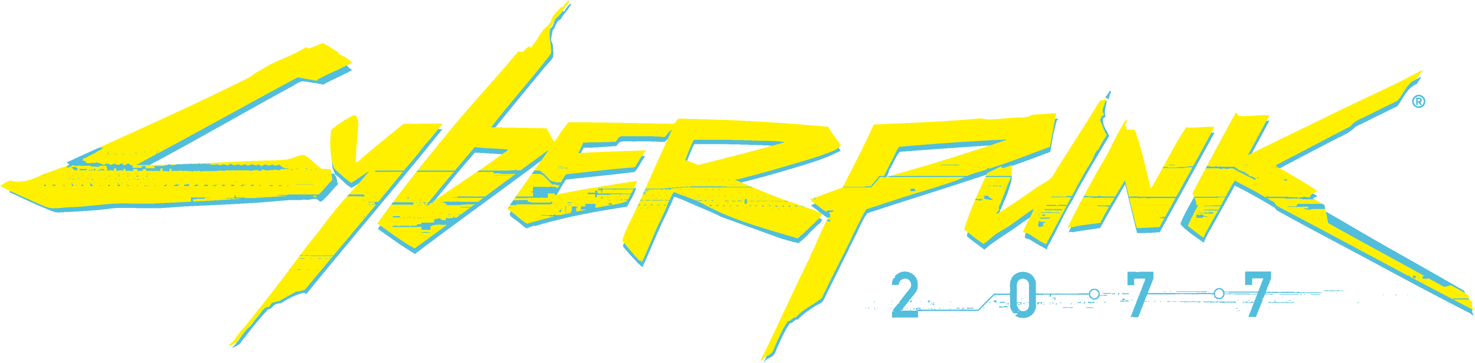It Was Microsoft Who Earned The Right To Showcase Cyberpunk - Cyberpunk 2077 Logo Png (3308x1064), Png Download