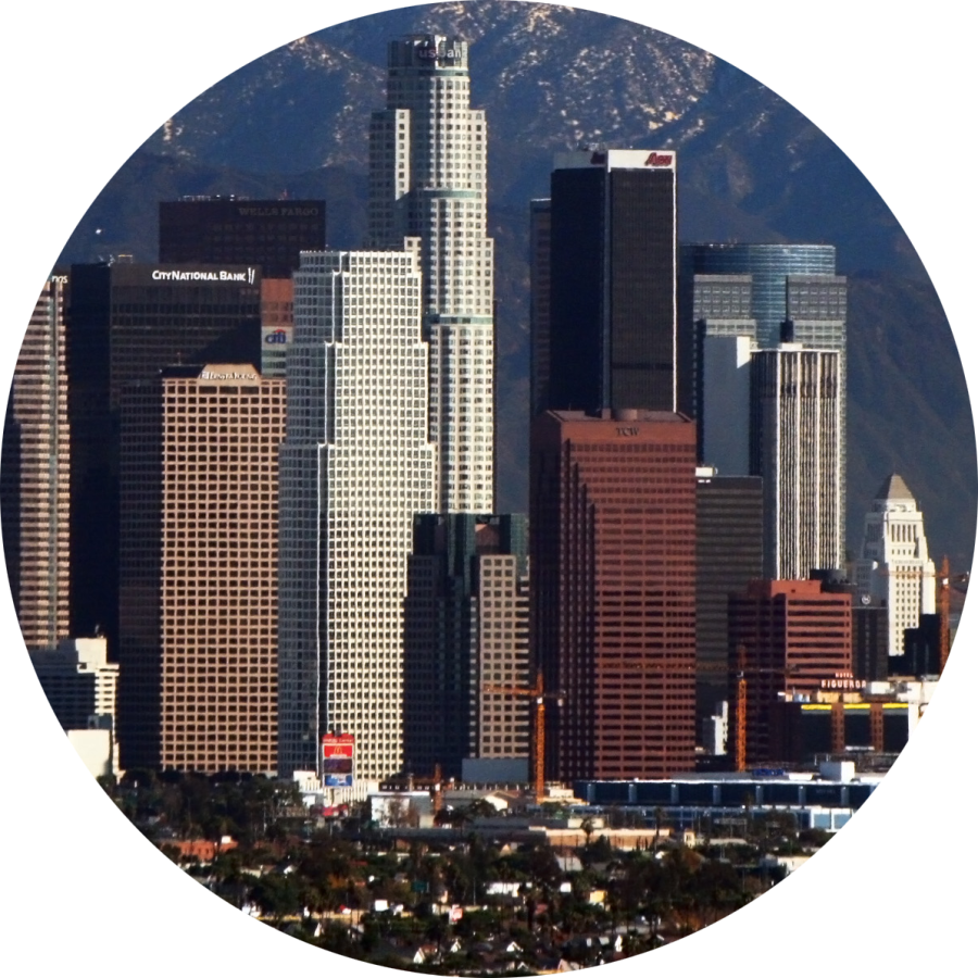 <br>nserrano/wikimedia Commons - Downtown Los Angeles (900x900), Png Download