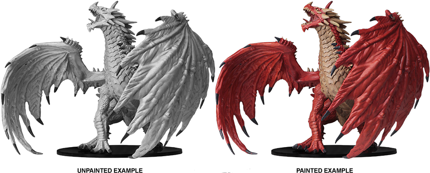 Gargantuan Red Dragon - Pathfinder Battles Deep Cuts Gargantuan Red Dragon (850x393), Png Download