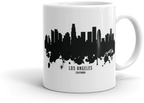Los Angeles Skyline Coffee Mug - Mister T. - Play It Loud/afrofillings [vinyl] (580x580), Png Download