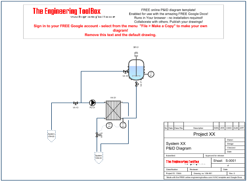 Ggogle Drawing Timeline - P&id Process Flow (501x367), Png Download