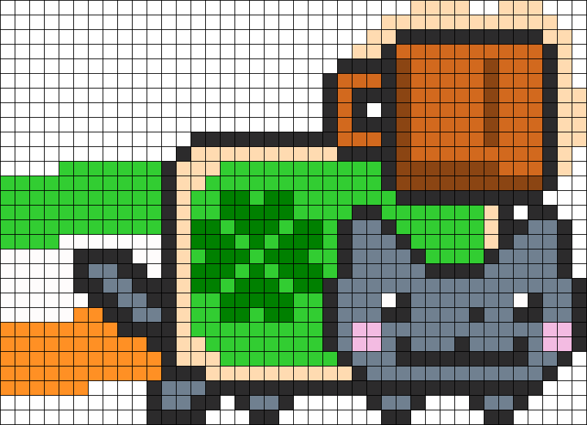 Saint Patricks Day Nyan Cat Perler Bead Pattern / Bead - St Patricks Day Perler (841x610), Png Download