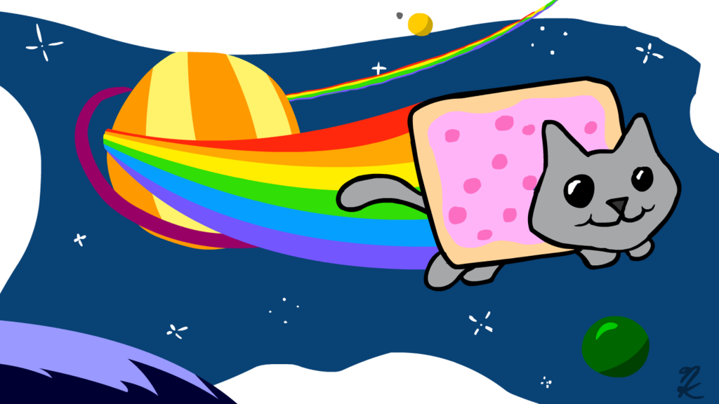 Nyan Cat Images Nyan Cat Hd Wallpaper And Background - Nyan Cat (1024x576), Png Download