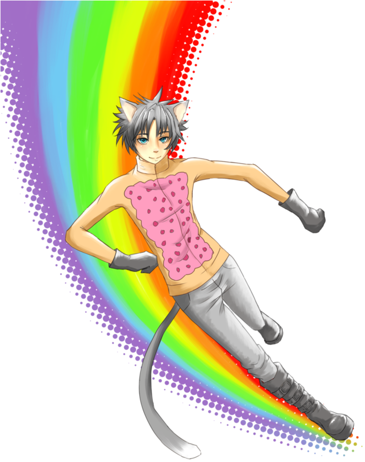 Nyan Cat Images Nyan Catboy Hd Wallpaper And Background - Nyan Cat Tac Nayn And Donut Cat (800x1000), Png Download