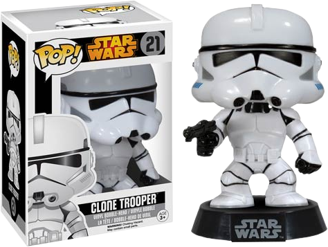 Clone Trooper Vaulted Pop - Clone Trooper Funko Pop (474x357), Png Download